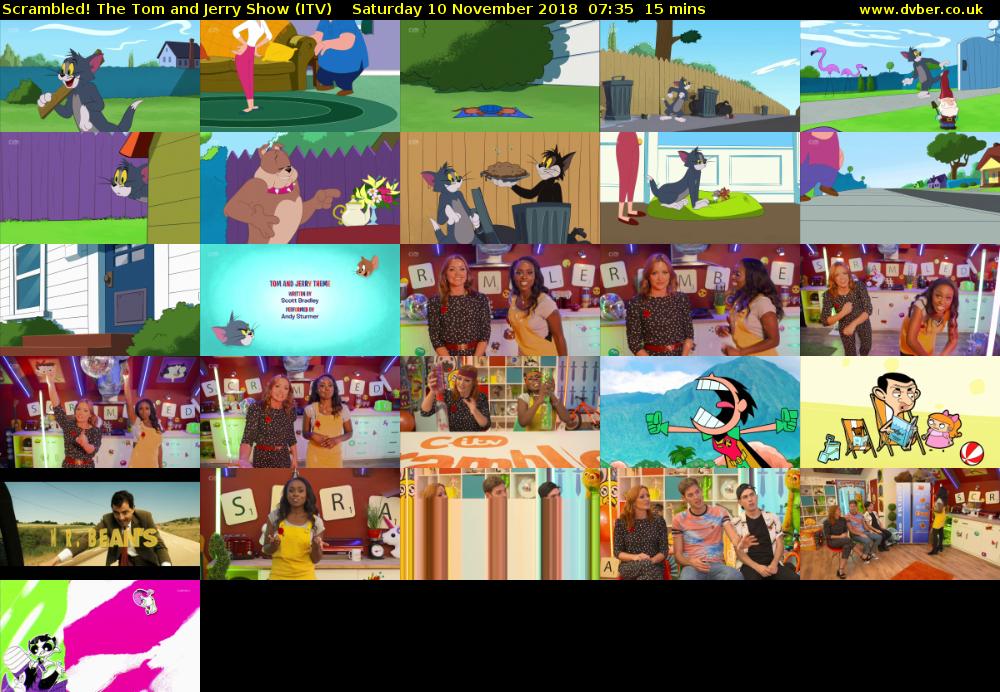 Scrambled! The Tom and Jerry Show (ITV) Saturday 10 November 2018 07:35 - 07:50