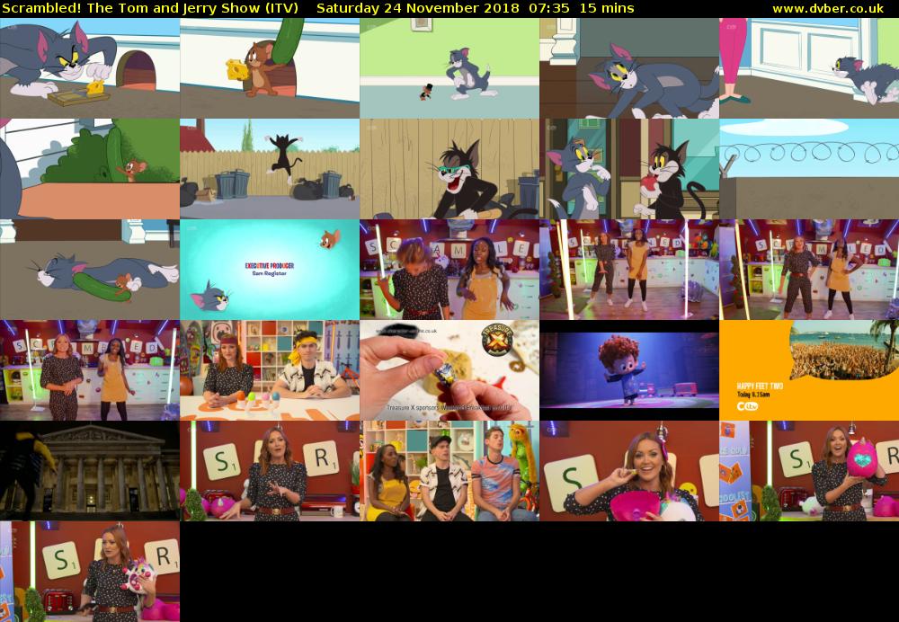 Scrambled! The Tom and Jerry Show (ITV) Saturday 24 November 2018 07:35 - 07:50