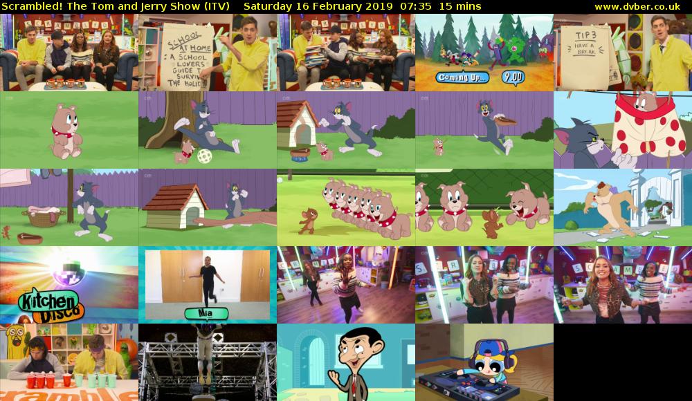 Scrambled! The Tom and Jerry Show (ITV) Saturday 16 February 2019 07:35 - 07:50
