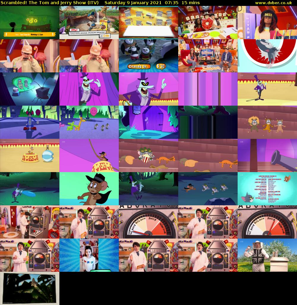 Scrambled! The Tom and Jerry Show (ITV) Saturday 9 January 2021 07:35 - 07:50