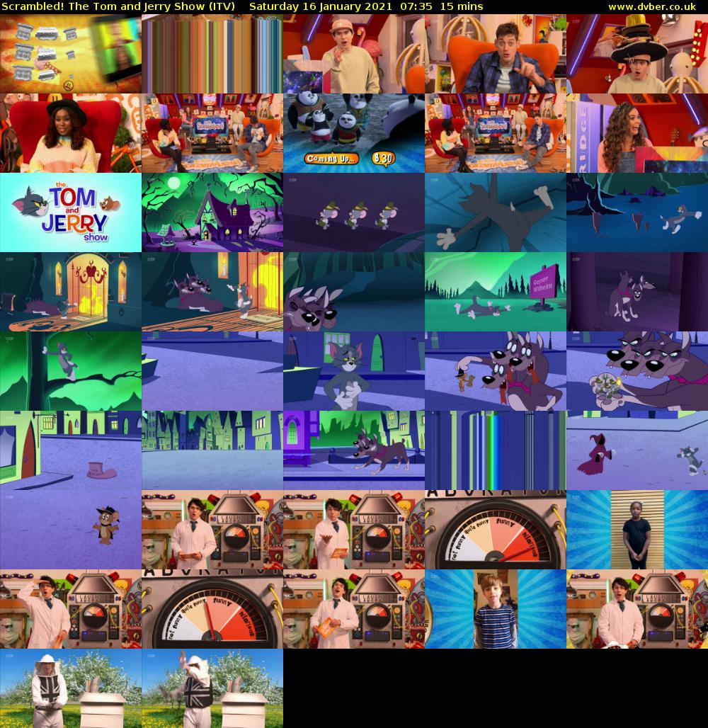 Scrambled! The Tom and Jerry Show (ITV) Saturday 16 January 2021 07:35 - 07:50