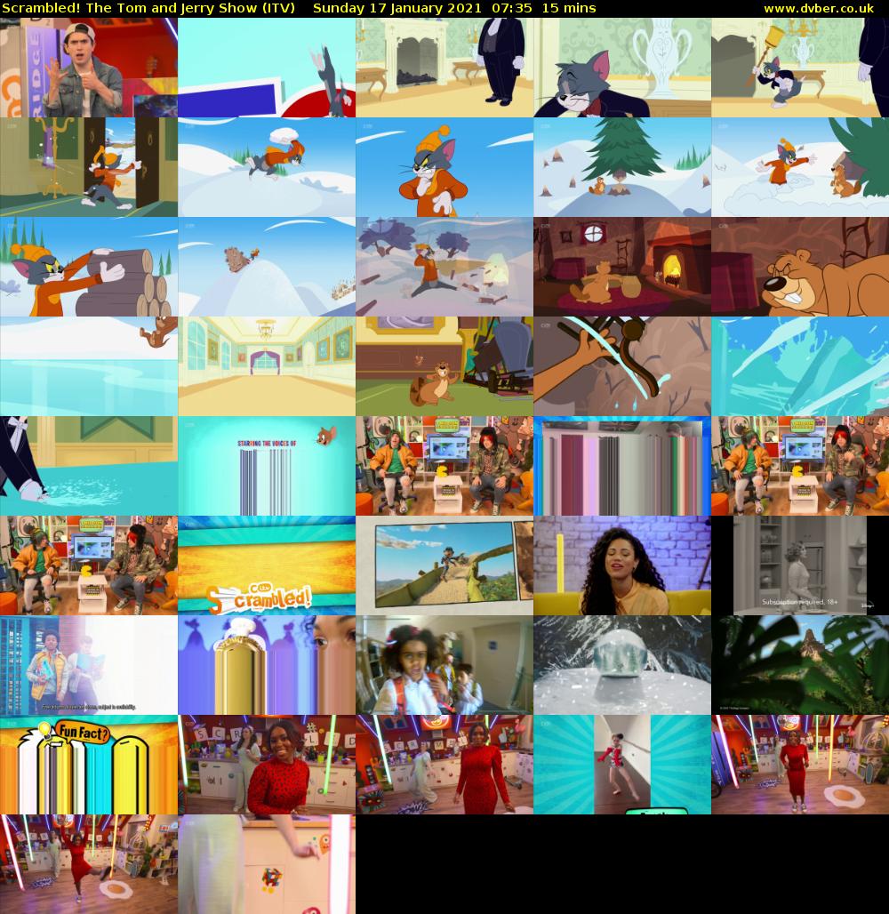Scrambled! The Tom and Jerry Show (ITV) Sunday 17 January 2021 07:35 - 07:50