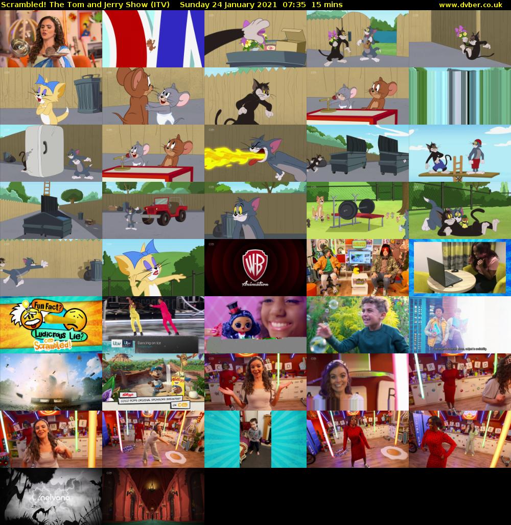 Scrambled! The Tom and Jerry Show (ITV) Sunday 24 January 2021 07:35 - 07:50