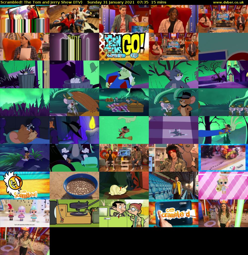 Scrambled! The Tom and Jerry Show (ITV) Sunday 31 January 2021 07:35 - 07:50