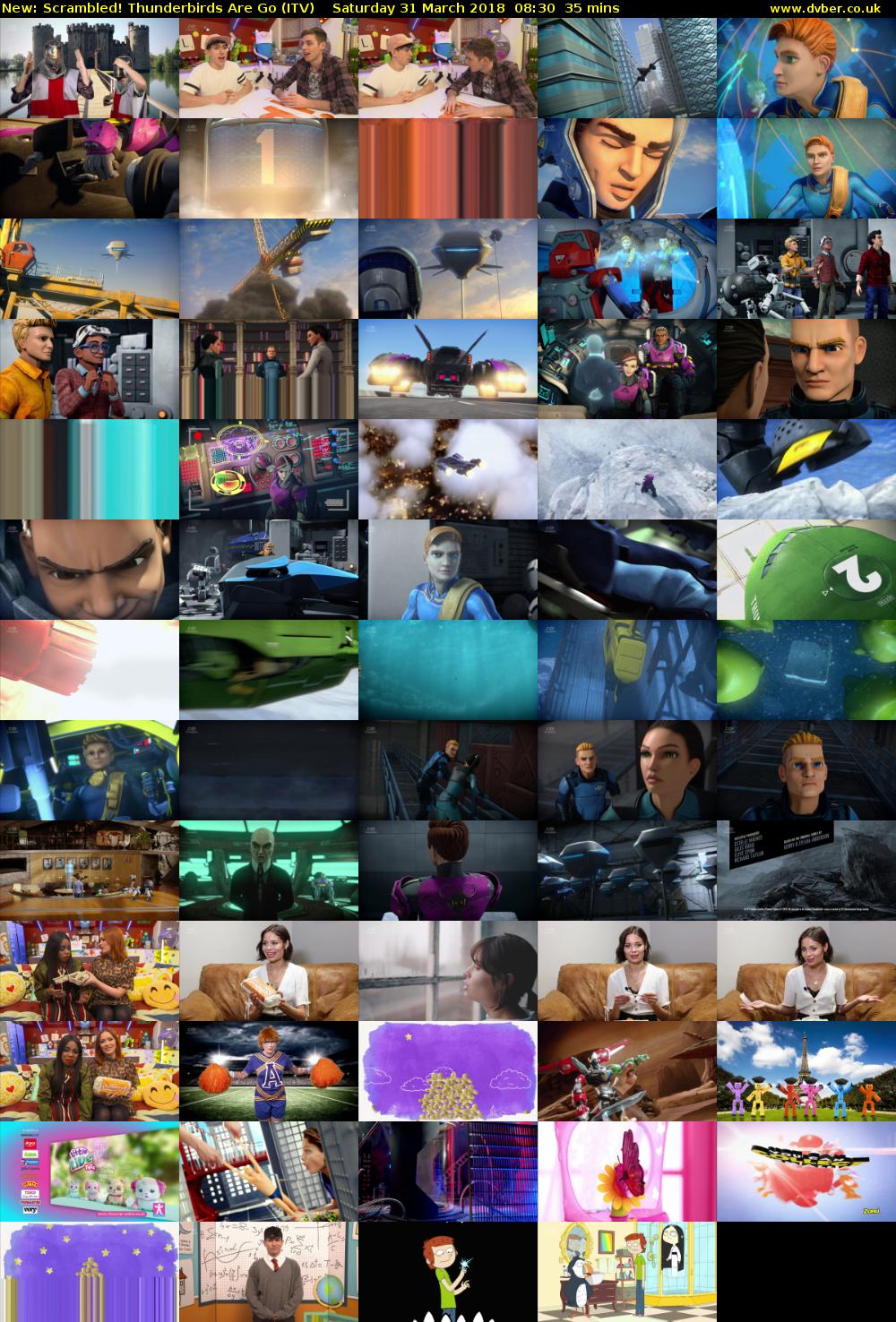 Scrambled! Thunderbirds Are Go (ITV) Saturday 31 March 2018 08:30 - 09:05