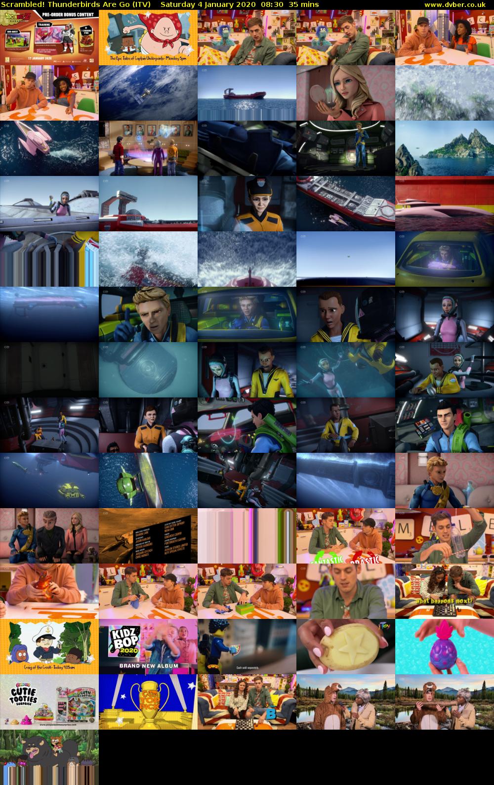 Scrambled! Thunderbirds Are Go (ITV) Saturday 4 January 2020 08:30 - 09:05
