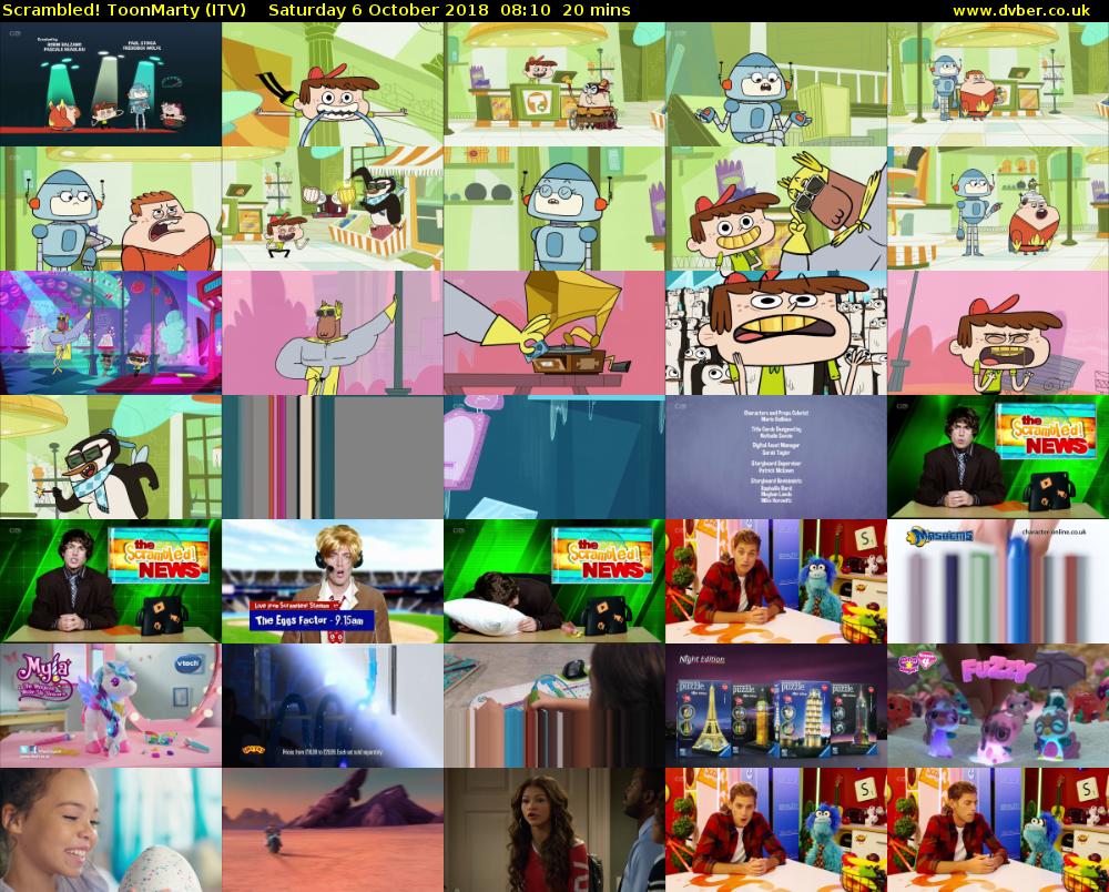 Scrambled! ToonMarty (ITV) Saturday 6 October 2018 08:10 - 08:30