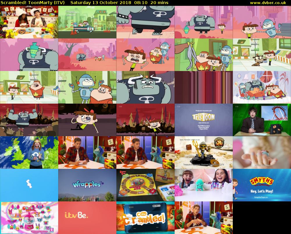 Scrambled! ToonMarty (ITV) Saturday 13 October 2018 08:10 - 08:30