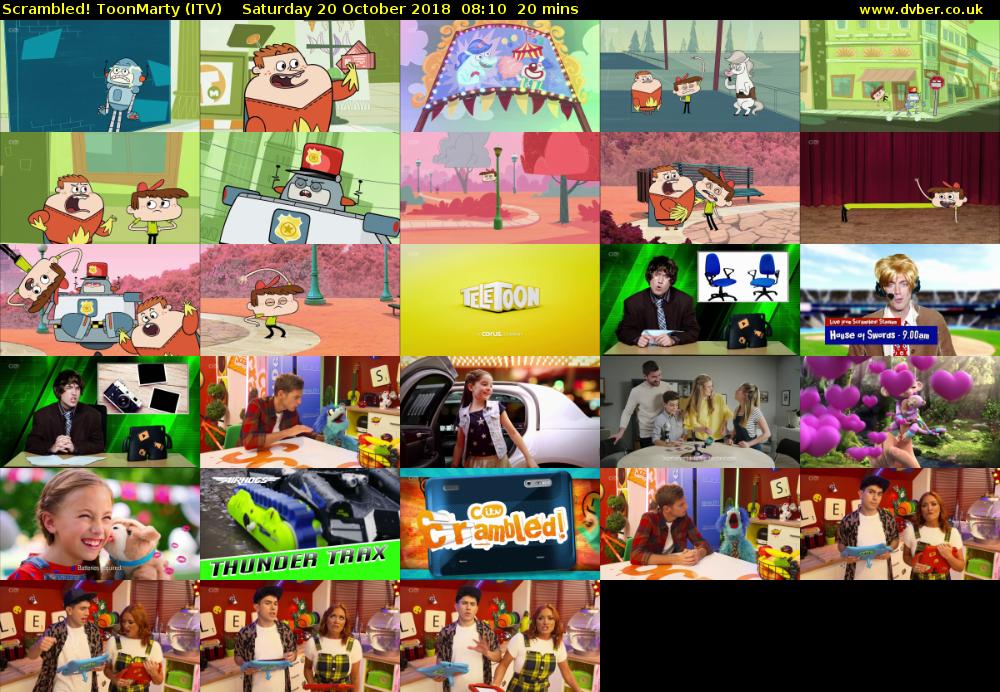 Scrambled! ToonMarty (ITV) Saturday 20 October 2018 08:10 - 08:30