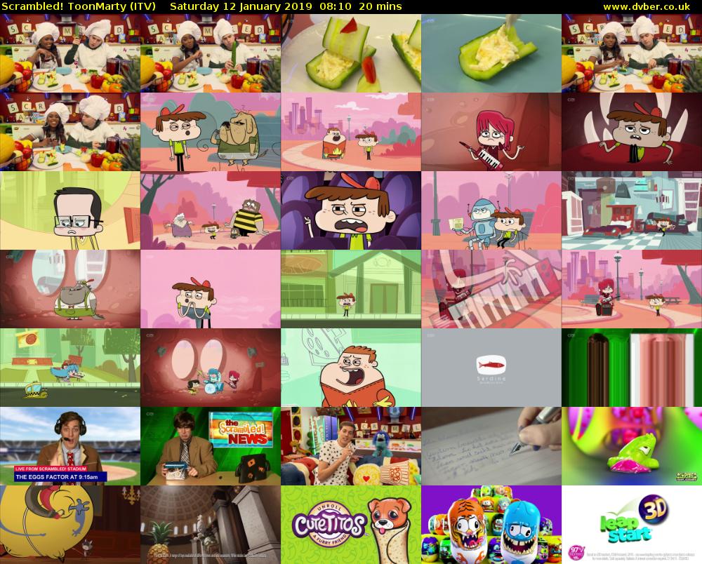 Scrambled! ToonMarty (ITV) Saturday 12 January 2019 08:10 - 08:30