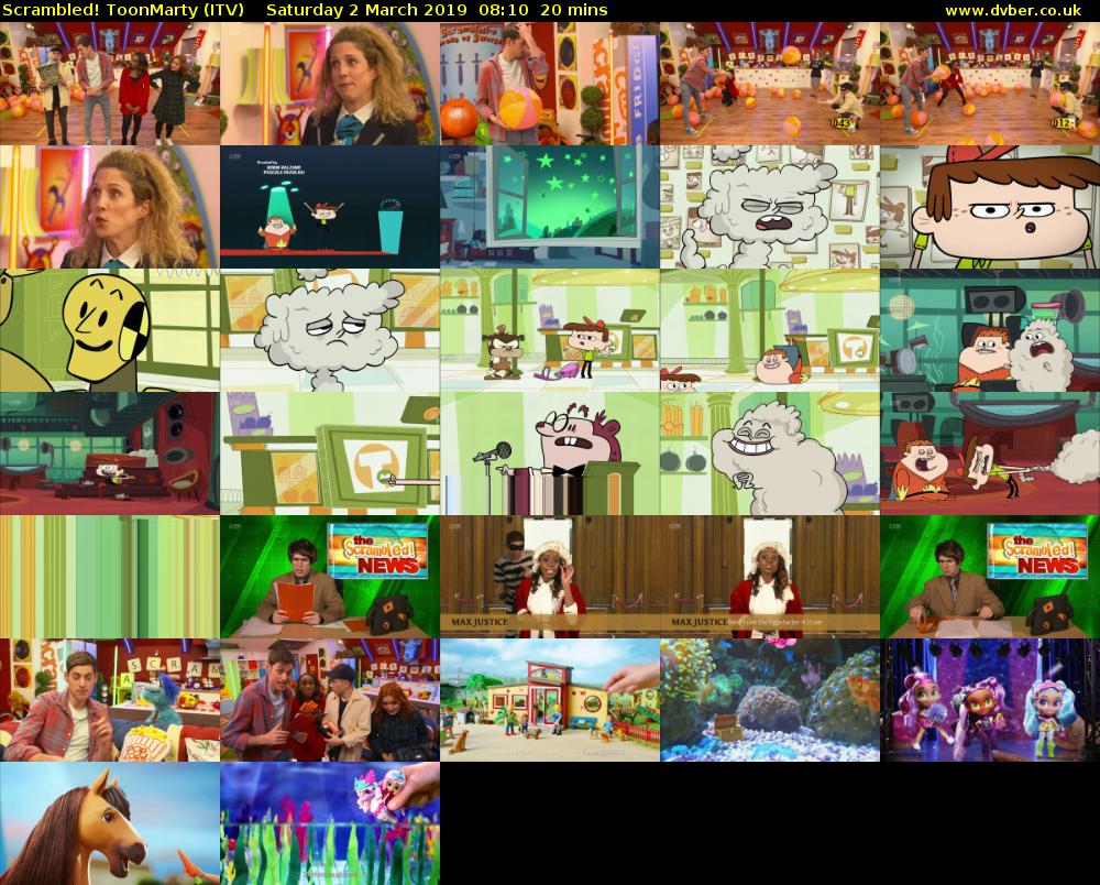 Scrambled! ToonMarty (ITV) Saturday 2 March 2019 08:10 - 08:30