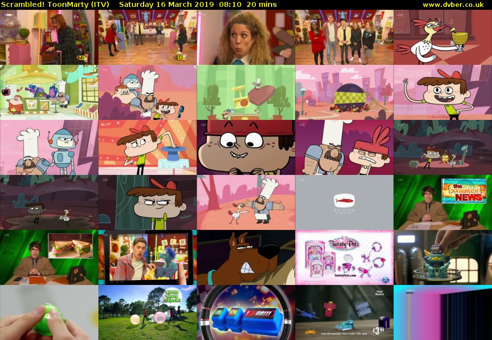 Scrambled! ToonMarty (ITV) Saturday 16 March 2019 08:10 - 08:30