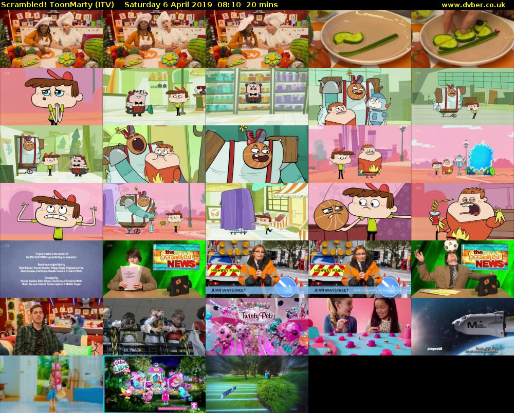 Scrambled! ToonMarty (ITV) Saturday 6 April 2019 08:10 - 08:30