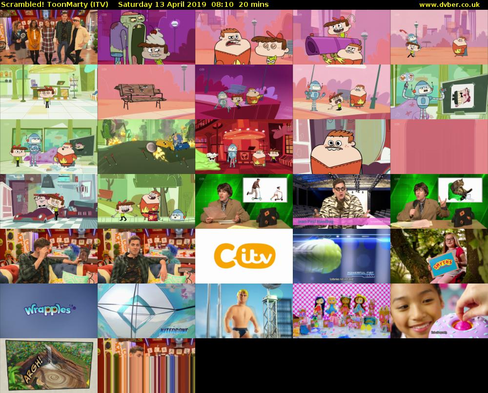 Scrambled! ToonMarty (ITV) Saturday 13 April 2019 08:10 - 08:30