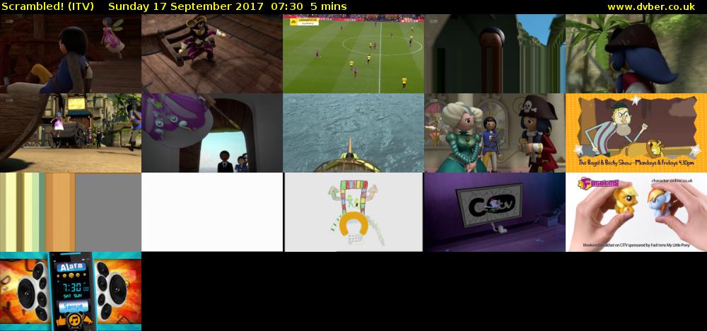 Scrambled! (ITV) Sunday 17 September 2017 07:30 - 07:35