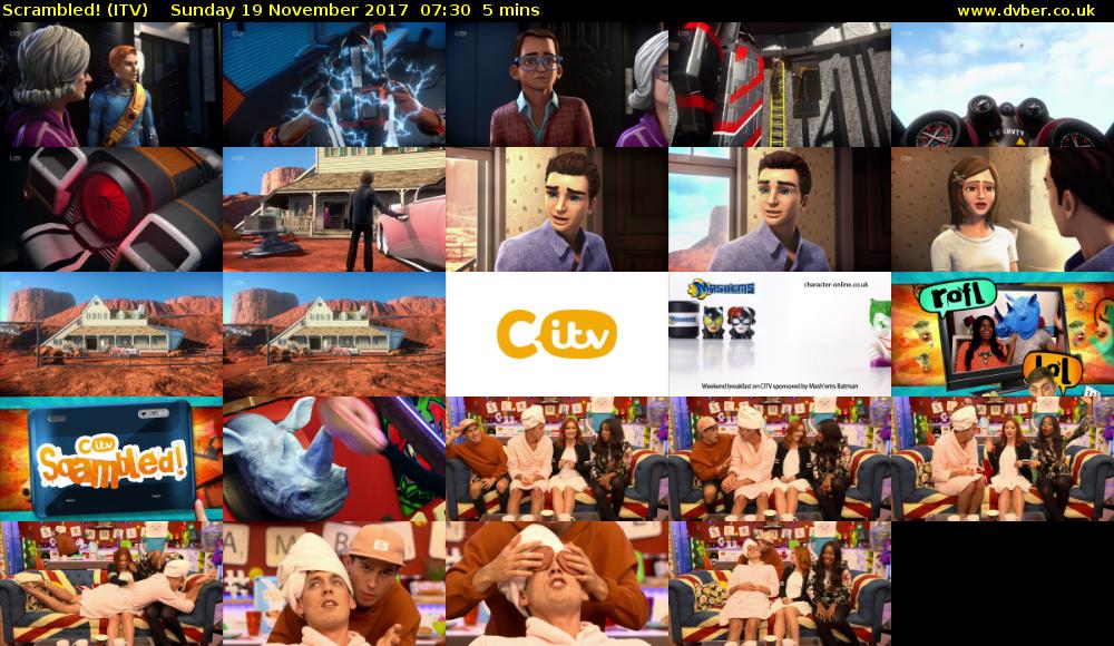 Scrambled! (ITV) Sunday 19 November 2017 07:30 - 07:35