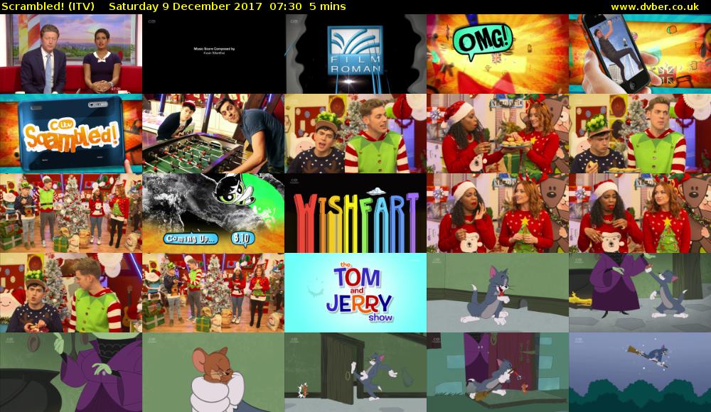 Scrambled! (ITV) Saturday 9 December 2017 07:30 - 07:35