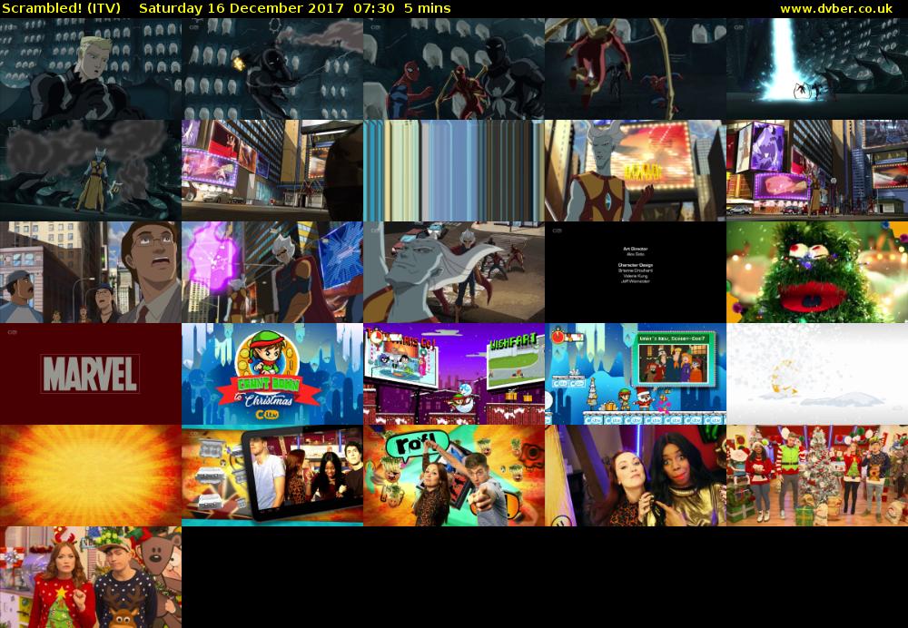 Scrambled! (ITV) Saturday 16 December 2017 07:30 - 07:35