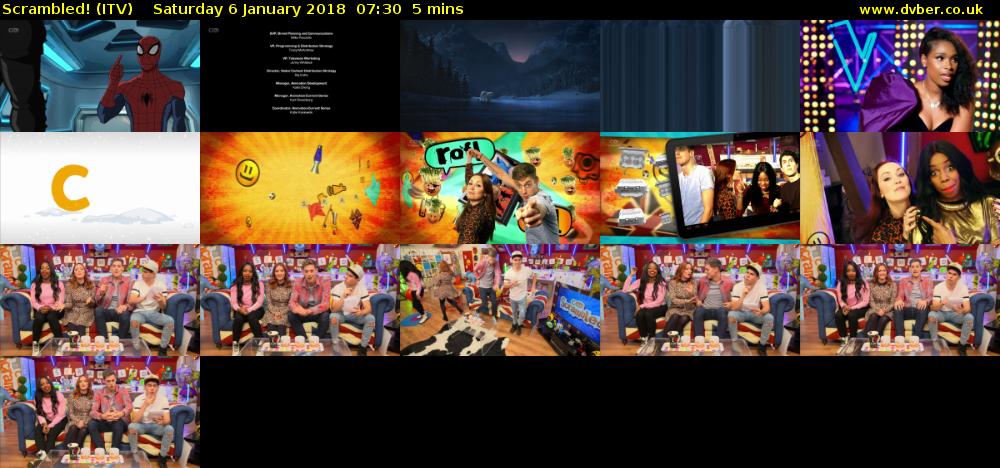 Scrambled! (ITV) Saturday 6 January 2018 07:30 - 07:35