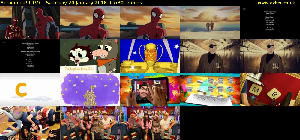 Scrambled! (ITV) Saturday 20 January 2018 07:30 - 07:35