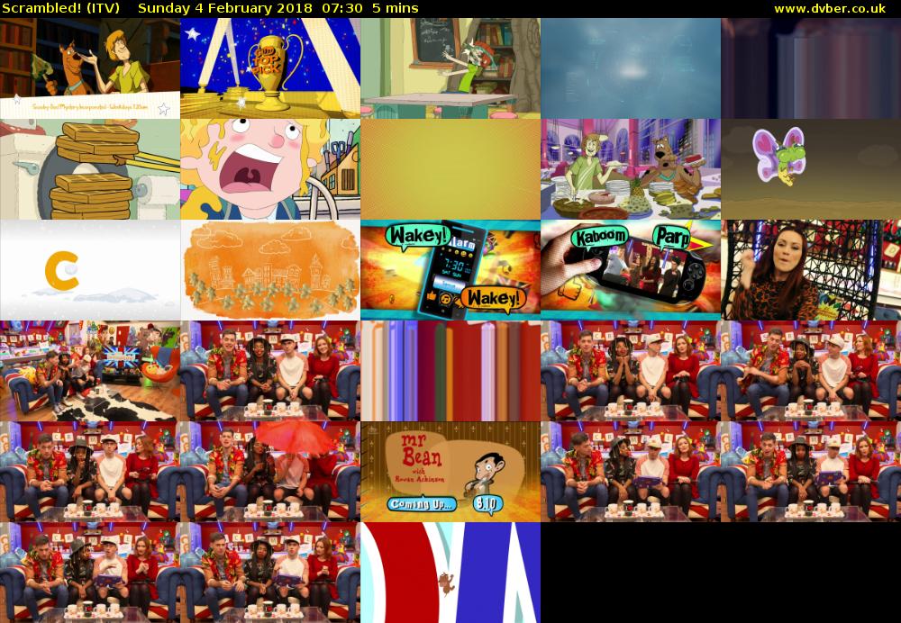 Scrambled! (ITV) Sunday 4 February 2018 07:30 - 07:35