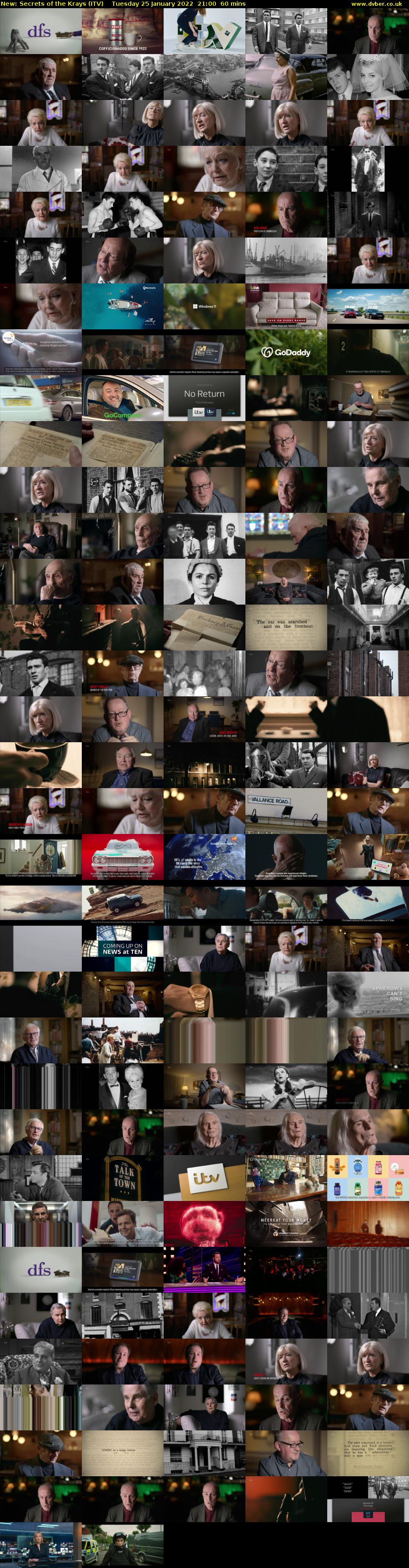Secrets of the Krays (ITV) Tuesday 25 January 2022 21:00 - 22:00