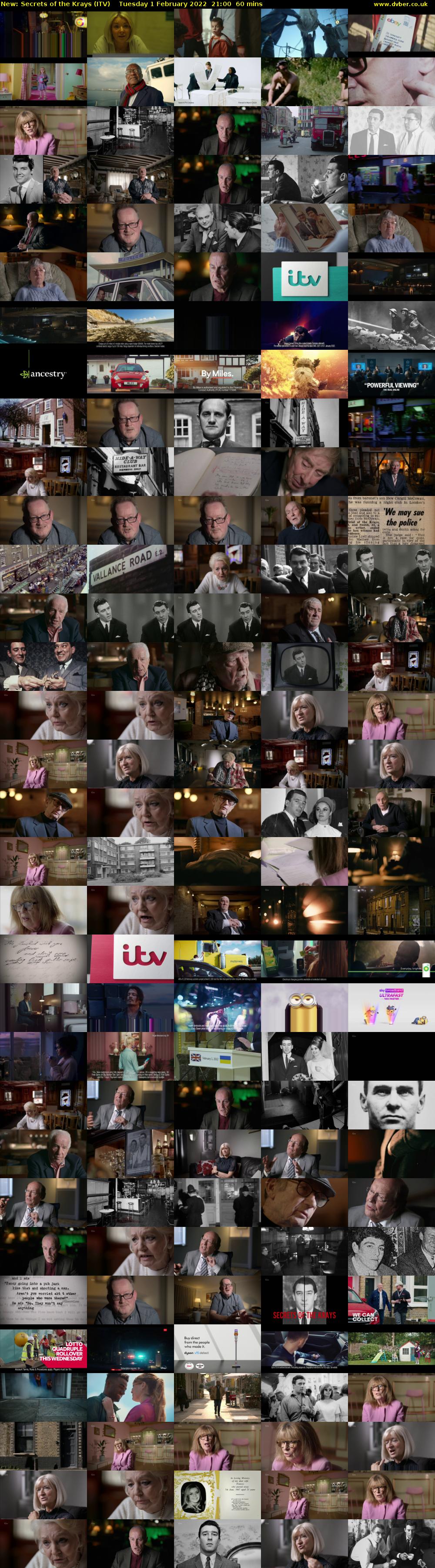 Secrets of the Krays (ITV) Tuesday 1 February 2022 21:00 - 22:00