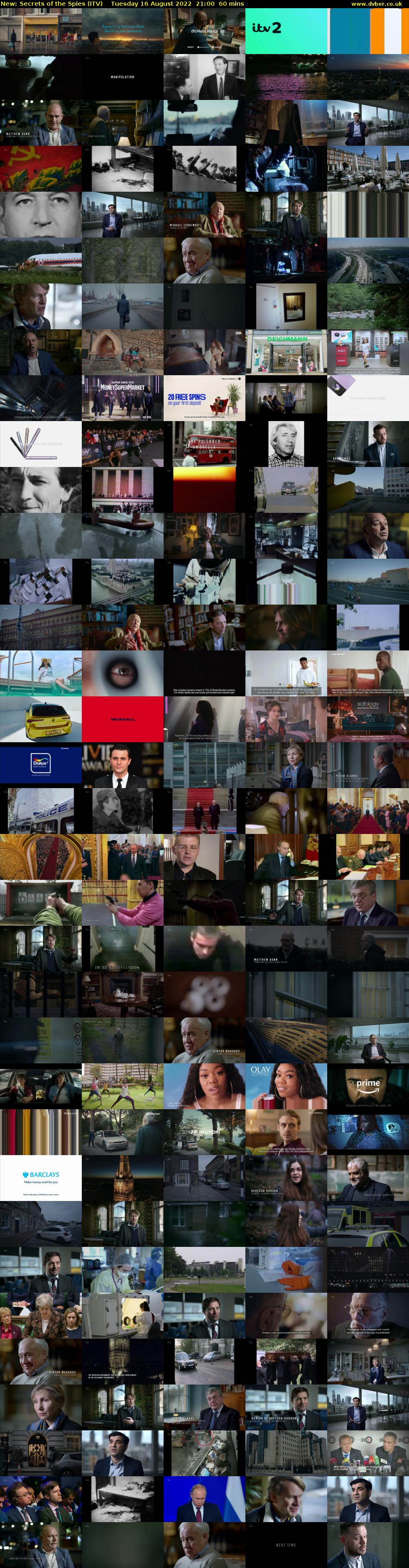 Secrets of the Spies (ITV) Tuesday 16 August 2022 21:00 - 22:00