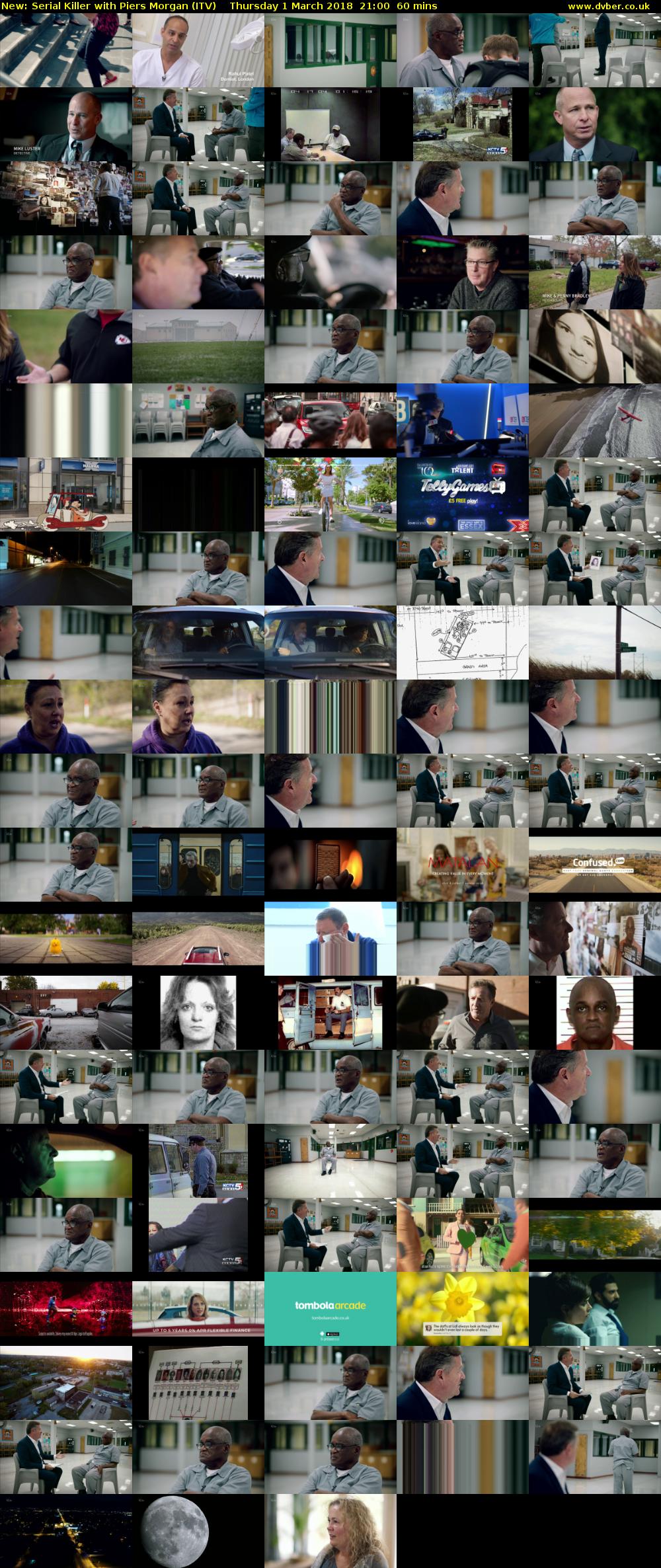 Serial Killer with Piers Morgan (ITV) Thursday 1 March 2018 21:00 - 22:00