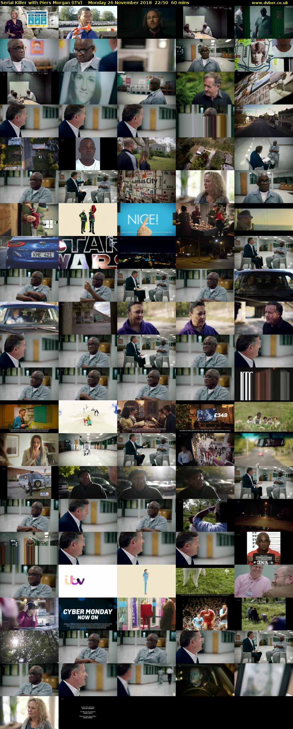 Serial Killer with Piers Morgan (ITV) Monday 26 November 2018 22:50 - 23:50