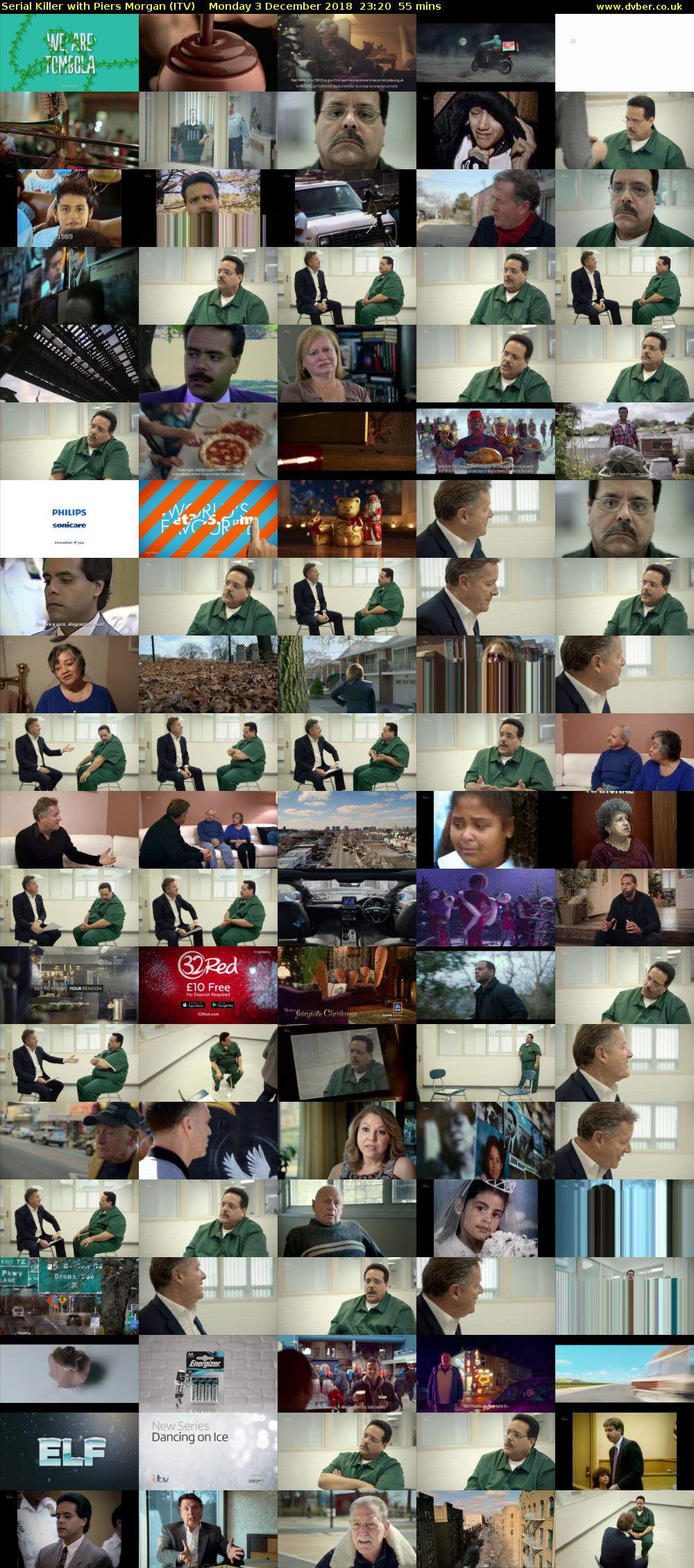 Serial Killer with Piers Morgan (ITV) Monday 3 December 2018 23:20 - 00:15