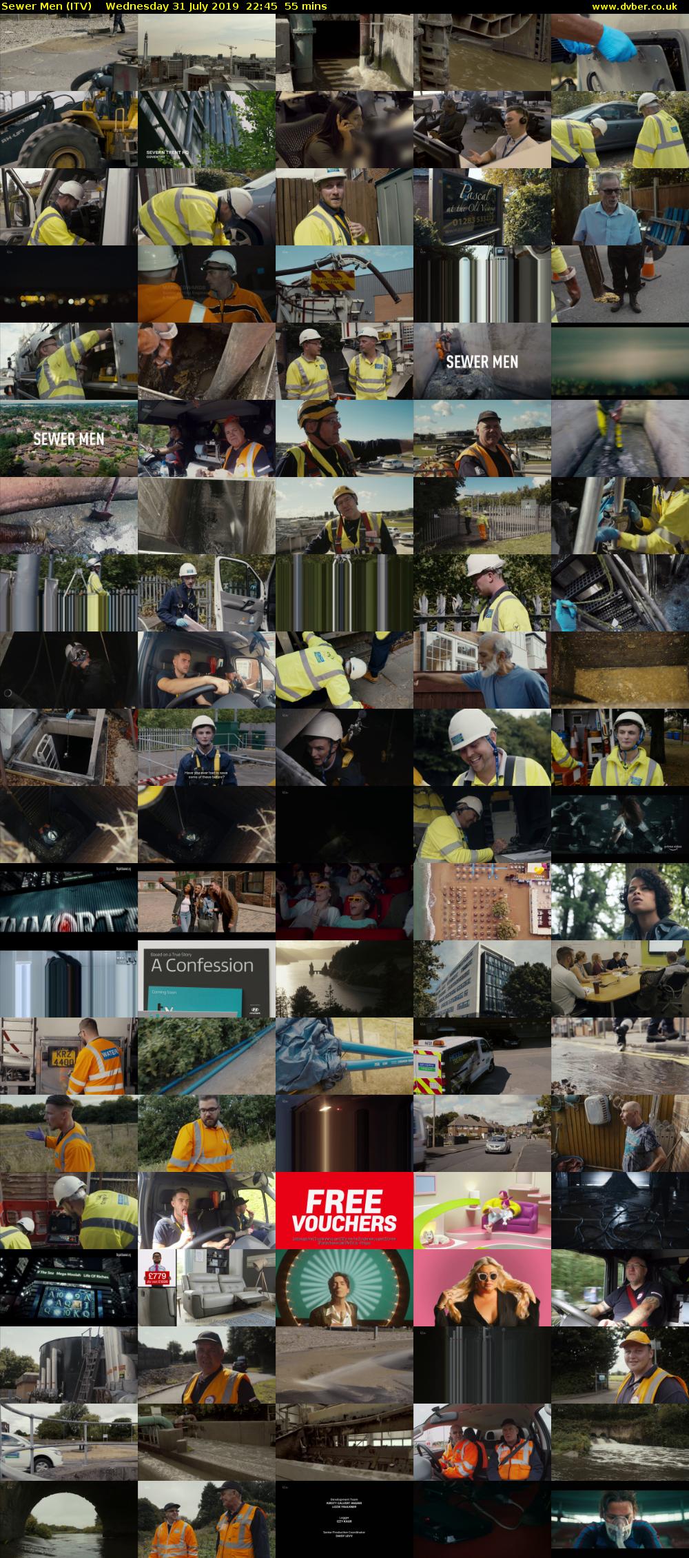 Sewer Men (ITV) Wednesday 31 July 2019 22:45 - 23:40