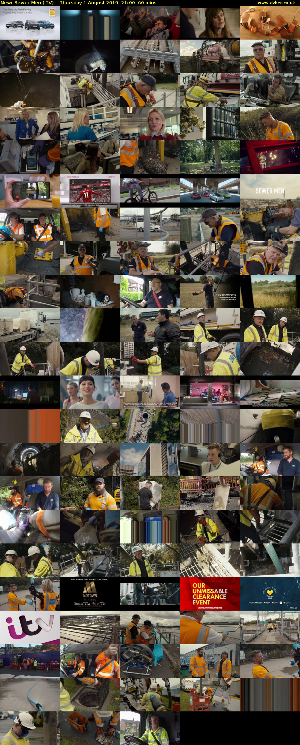 Sewer Men (ITV) Thursday 1 August 2019 21:00 - 22:00