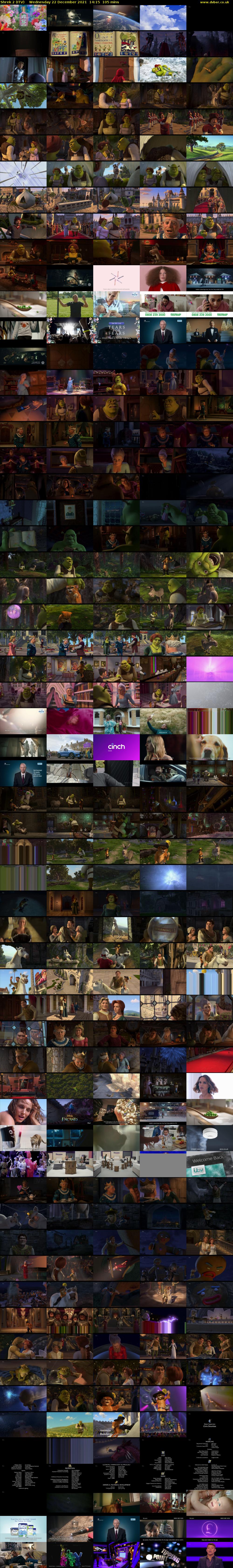 Shrek 2 (ITV) Wednesday 22 December 2021 14:15 - 16:00