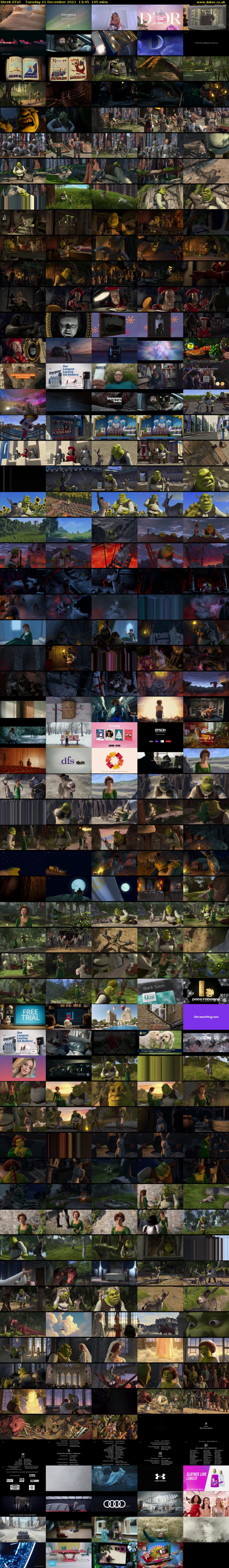 Shrek (ITV) Tuesday 21 December 2021 13:45 - 15:30