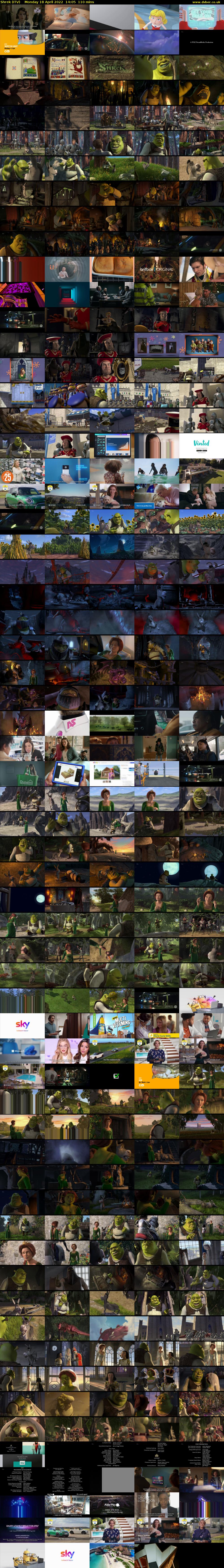 Shrek (ITV) Monday 18 April 2022 14:05 - 15:55