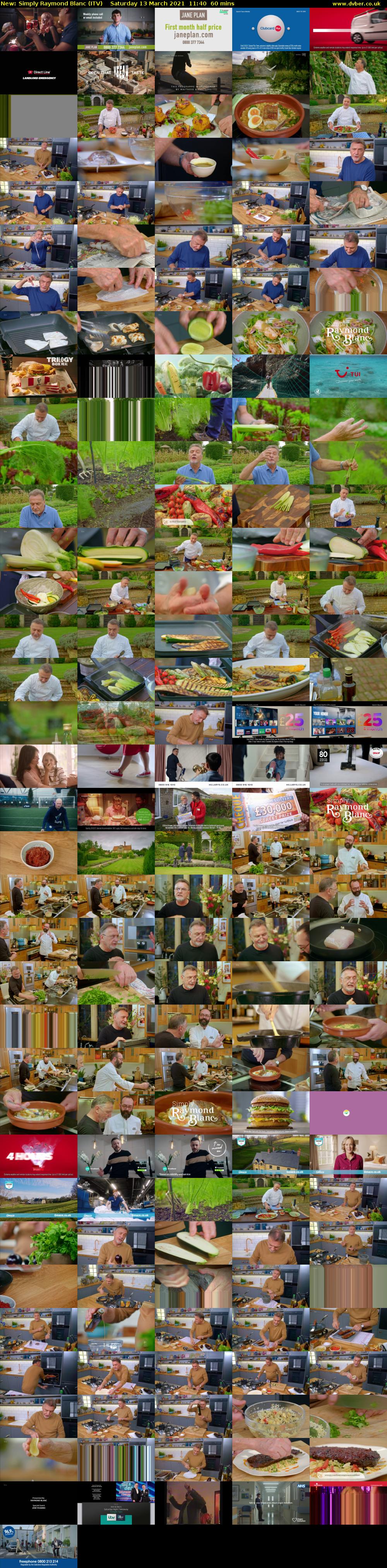 Simply Raymond Blanc (ITV) Saturday 13 March 2021 11:40 - 12:40