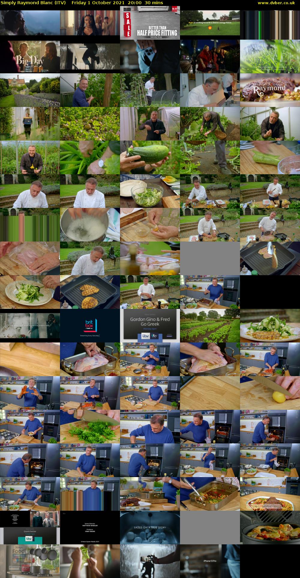 Simply Raymond Blanc (ITV) Friday 1 October 2021 20:00 - 20:30