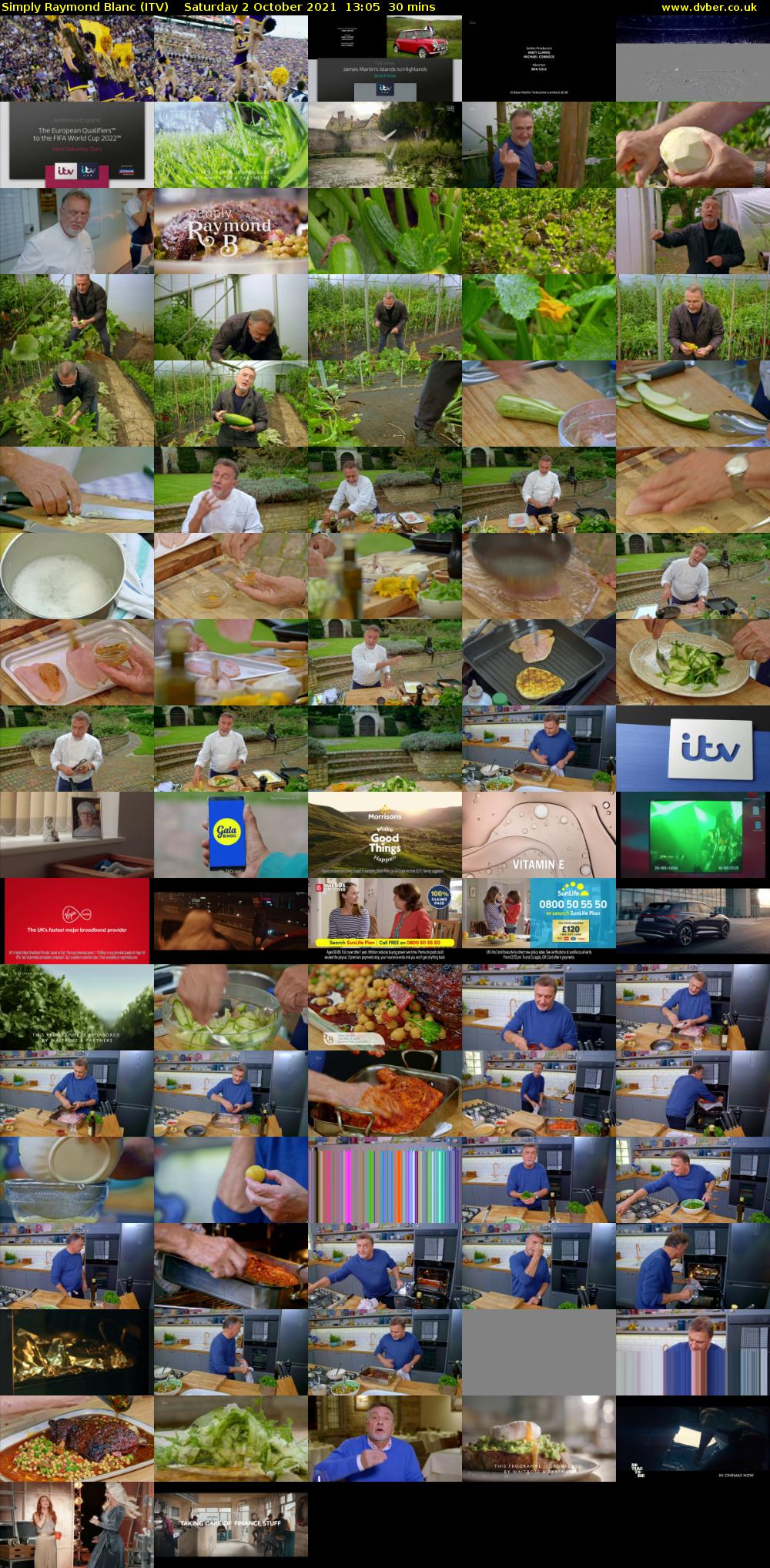 Simply Raymond Blanc (ITV) Saturday 2 October 2021 13:05 - 13:35