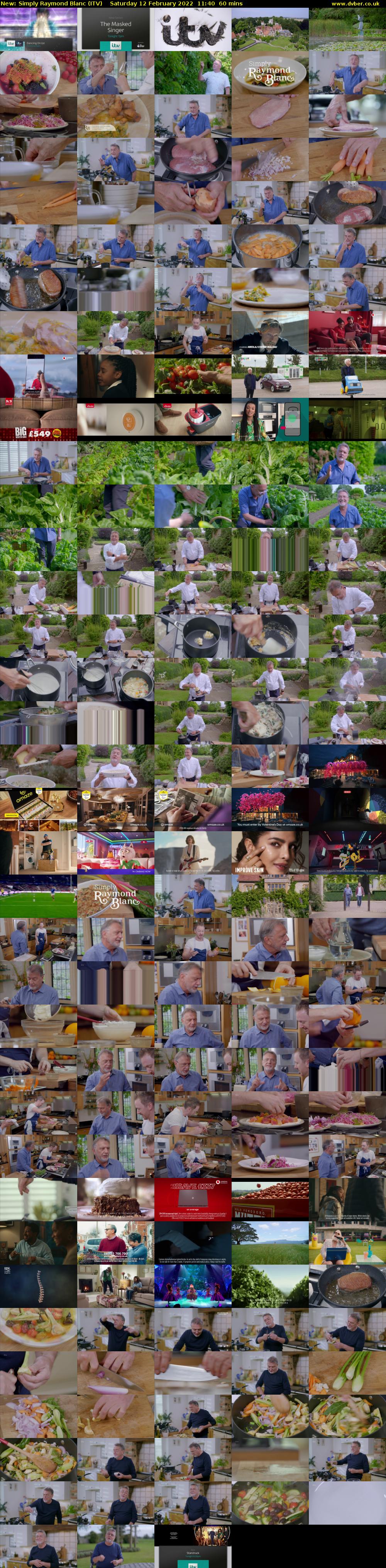 Simply Raymond Blanc (ITV) Saturday 12 February 2022 11:40 - 12:40