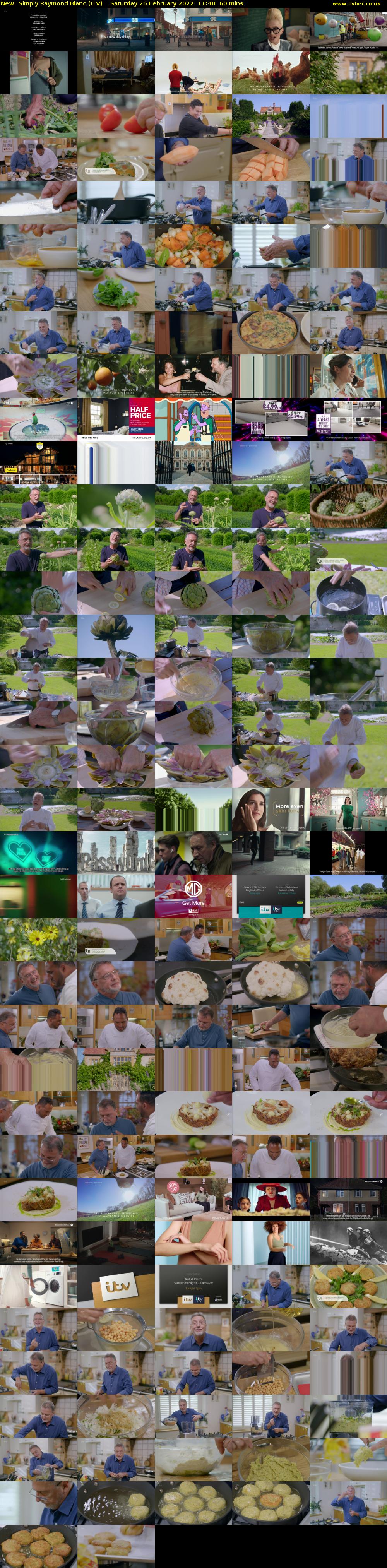 Simply Raymond Blanc (ITV) Saturday 26 February 2022 11:40 - 12:40