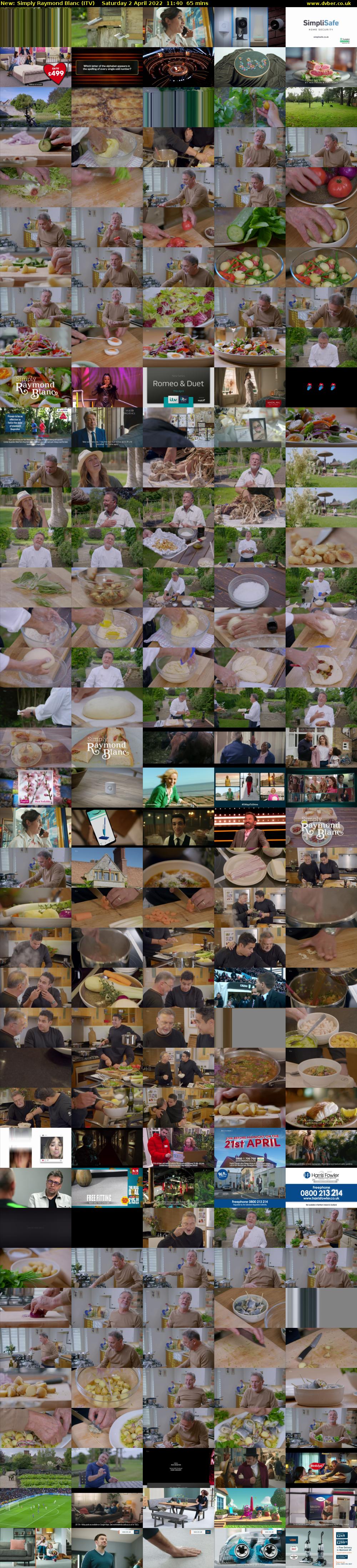 Simply Raymond Blanc (ITV) Saturday 2 April 2022 11:40 - 12:45