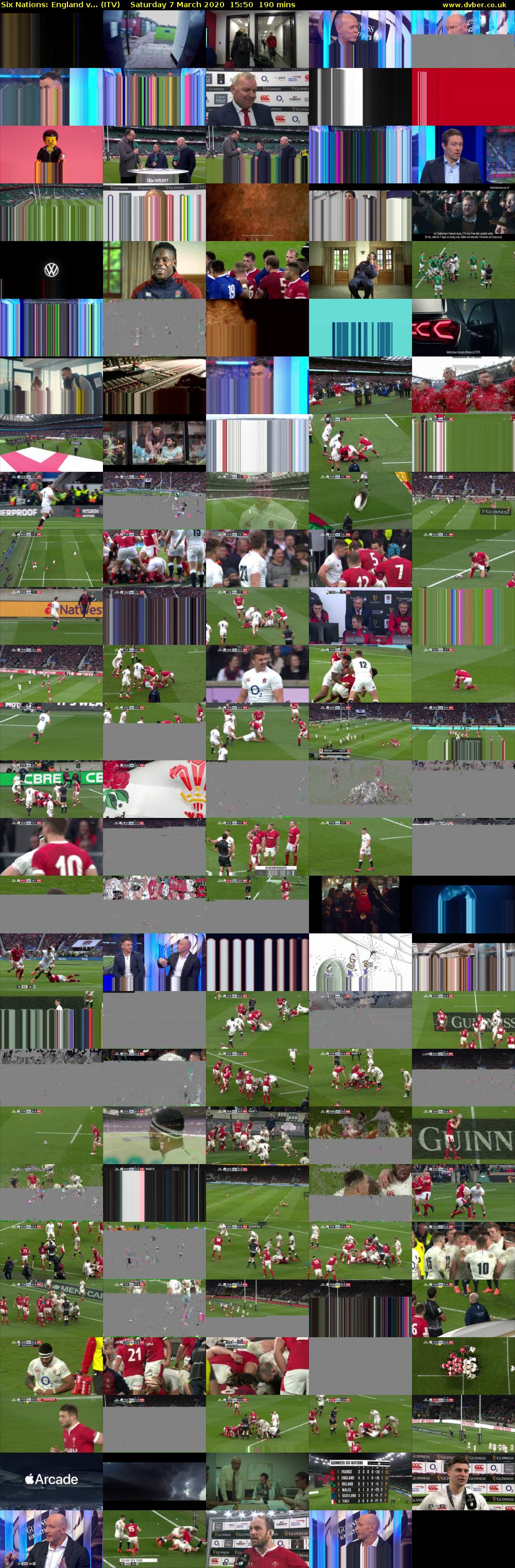 Six Nations: England v... (ITV) Saturday 7 March 2020 15:50 - 19:00
