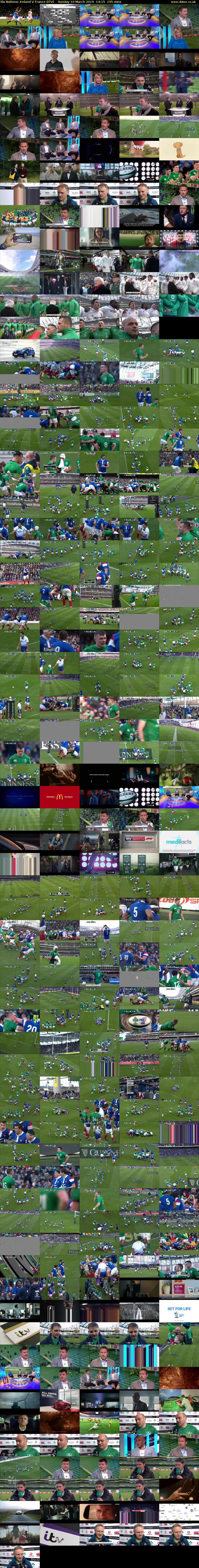Six Nations: Ireland V France (ITV) Sunday 10 March 2019 14:15 - 17:30