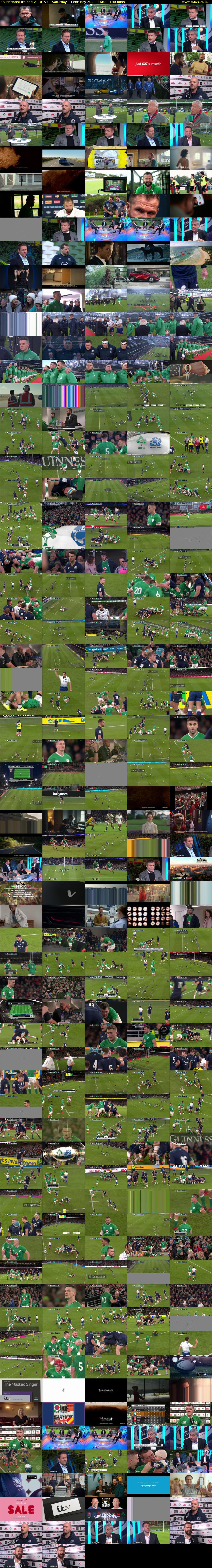 Six Nations: Ireland v... (ITV) Saturday 1 February 2020 16:00 - 19:00