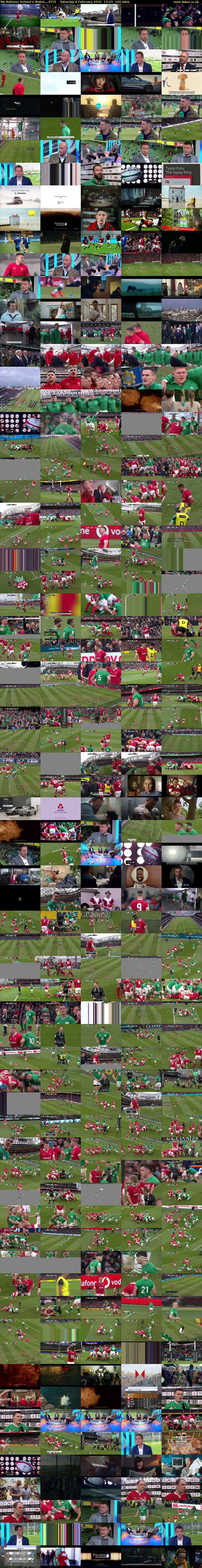 Six Nations: Ireland v Wales... (ITV) Saturday 8 February 2020 13:25 - 16:35