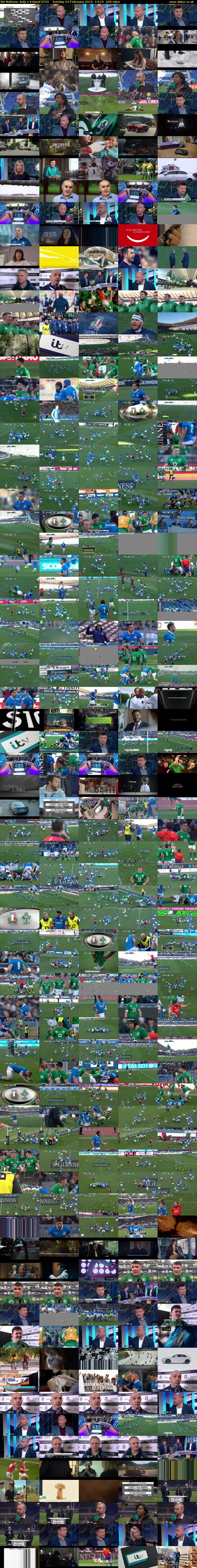 Six Nations: Italy v Ireland (ITV) Sunday 24 February 2019 14:15 - 17:35