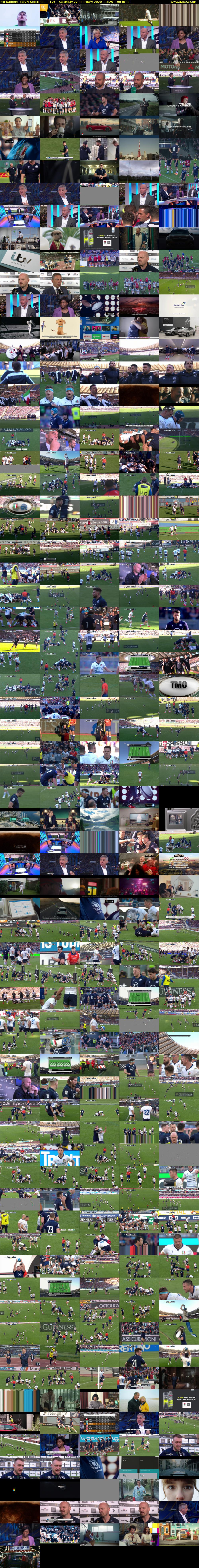 Six Nations: Italy v Scotland... (ITV) Saturday 22 February 2020 13:25 - 16:35