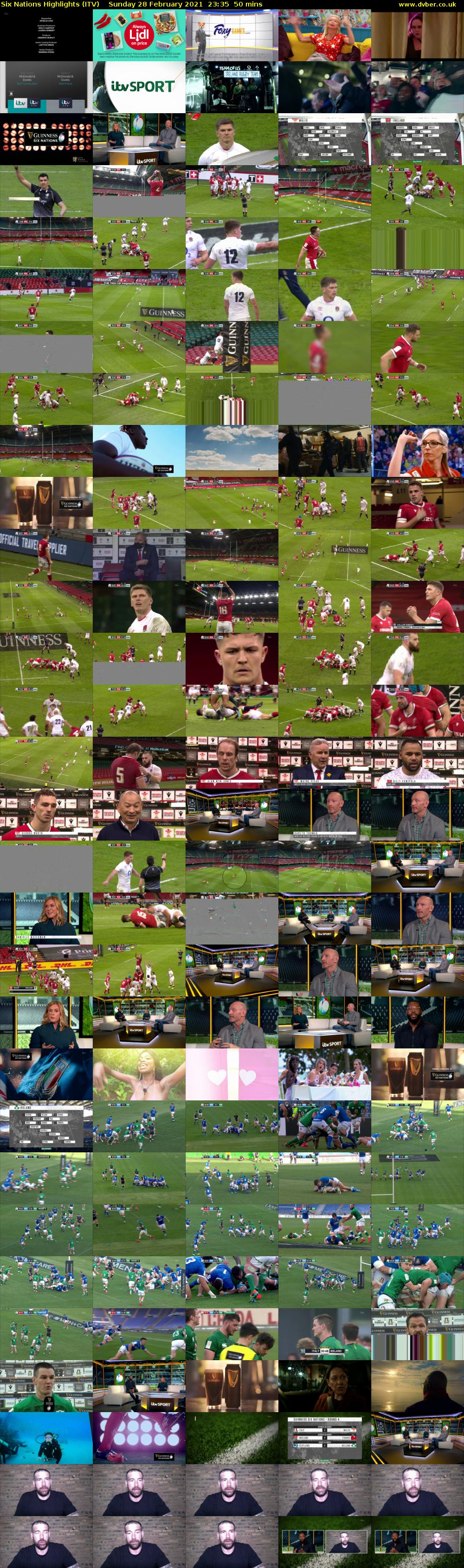 Six Nations Highlights (ITV) Sunday 28 February 2021 23:35 - 00:25