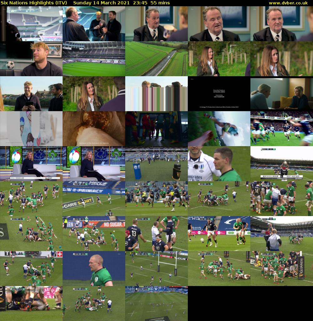 Six Nations Highlights (ITV) Sunday 14 March 2021 23:45 - 00:40